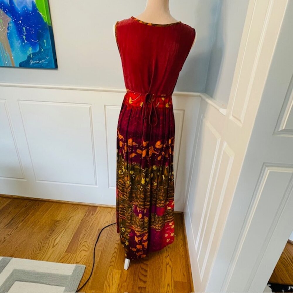 Vintage 90's Jumper Dress Carol Little Boho Tribal Maxi Dress 4 - Picture 6 of 10